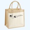 Cotton Pocket Jute Midi Tote Thumbnail