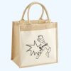 Cotton Pocket Jute Midi Tote Thumbnail