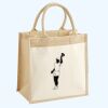 Cotton Pocket Jute Midi Tote Thumbnail