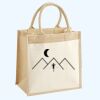 Cotton Pocket Jute Midi Tote Thumbnail