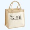 Cotton Pocket Jute Midi Tote Thumbnail