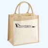 Cotton Pocket Jute Midi Tote Thumbnail