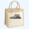 Cotton Pocket Jute Midi Tote Thumbnail