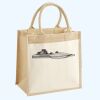 Cotton Pocket Jute Midi Tote Thumbnail