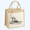 Cotton Pocket Jute Midi Tote Thumbnail