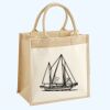 Cotton Pocket Jute Midi Tote Thumbnail