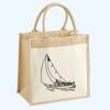Cotton Pocket Jute Midi Tote Thumbnail