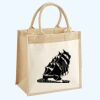 Cotton Pocket Jute Midi Tote Thumbnail