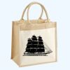 Cotton Pocket Jute Midi Tote Thumbnail
