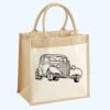 Cotton Pocket Jute Midi Tote Thumbnail
