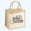 Cotton Pocket Jute Midi Tote Thumbnail