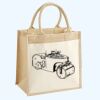 Cotton Pocket Jute Midi Tote Thumbnail