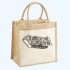 Cotton Pocket Jute Midi Tote Thumbnail