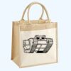 Cotton Pocket Jute Midi Tote Thumbnail