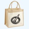 Cotton Pocket Jute Midi Tote Thumbnail