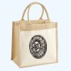 Cotton Pocket Jute Midi Tote Thumbnail