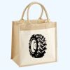 Cotton Pocket Jute Midi Tote Thumbnail