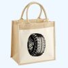 Cotton Pocket Jute Midi Tote Thumbnail