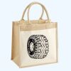 Cotton Pocket Jute Midi Tote Thumbnail