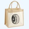 Cotton Pocket Jute Midi Tote Thumbnail