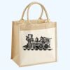Cotton Pocket Jute Midi Tote Thumbnail