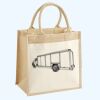Cotton Pocket Jute Midi Tote Thumbnail