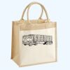 Cotton Pocket Jute Midi Tote Thumbnail
