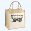 Cotton Pocket Jute Midi Tote Thumbnail