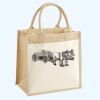 Cotton Pocket Jute Midi Tote Thumbnail