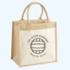 Cotton Pocket Jute Midi Tote Thumbnail