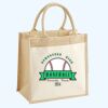 Cotton Pocket Jute Midi Tote Thumbnail