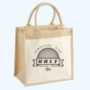 Cotton Pocket Jute Midi Tote Thumbnail