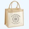 Cotton Pocket Jute Midi Tote Thumbnail