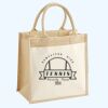 Cotton Pocket Jute Midi Tote Thumbnail
