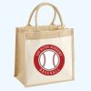 Cotton Pocket Jute Midi Tote Thumbnail