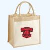 Cotton Pocket Jute Midi Tote Thumbnail