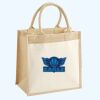 Cotton Pocket Jute Midi Tote Thumbnail