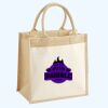 Cotton Pocket Jute Midi Tote Thumbnail