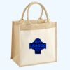 Cotton Pocket Jute Midi Tote Thumbnail