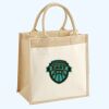 Cotton Pocket Jute Midi Tote Thumbnail