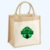 Cotton Pocket Jute Midi Tote Thumbnail