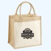 Cotton Pocket Jute Midi Tote Thumbnail