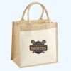 Cotton Pocket Jute Midi Tote Thumbnail