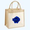Cotton Pocket Jute Midi Tote Thumbnail