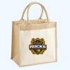 Cotton Pocket Jute Midi Tote Thumbnail