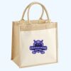 Cotton Pocket Jute Midi Tote Thumbnail
