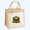 Cotton Pocket Jute Midi Tote Thumbnail