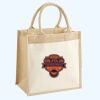 Cotton Pocket Jute Midi Tote Thumbnail