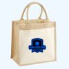 Cotton Pocket Jute Midi Tote Thumbnail