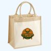 Cotton Pocket Jute Midi Tote Thumbnail